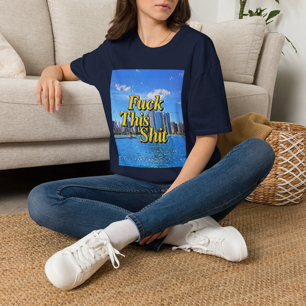 T‑Shirt — "Fuck This Shit" Retro Beach Graphic Tee