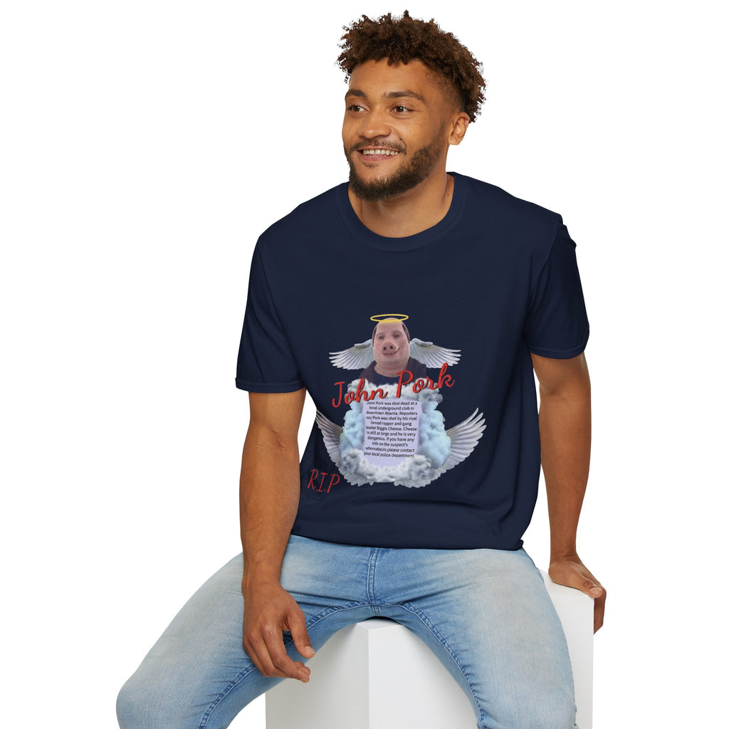 Memorial T-Shirt — "John Pork" Angel Tribute Tee