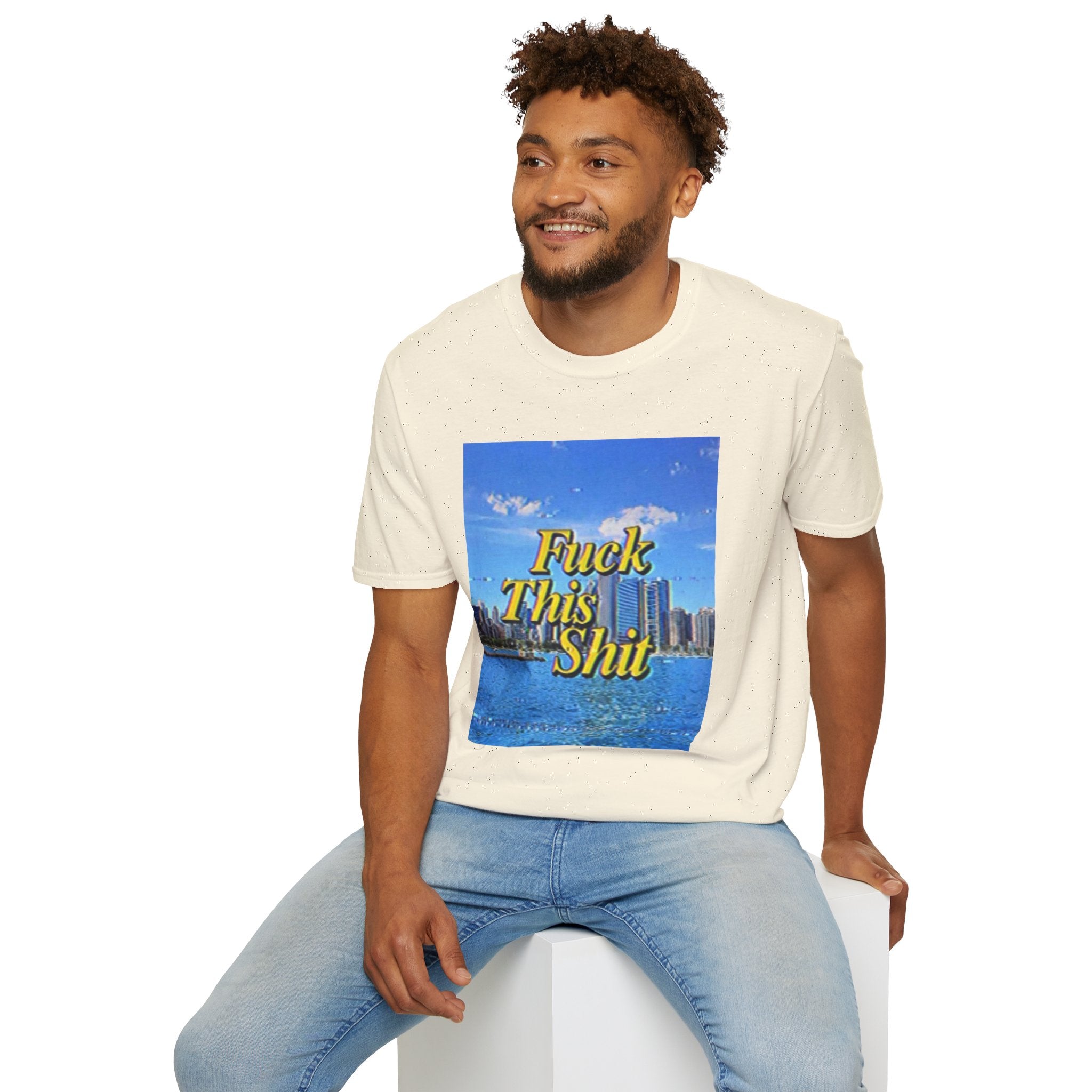 T‑Shirt — "Fuck This Shit" Retro Beach Graphic Tee