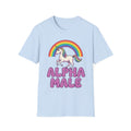 T-Shirt — Rainbow Unicorn "Alpha Male" Graphic Tee