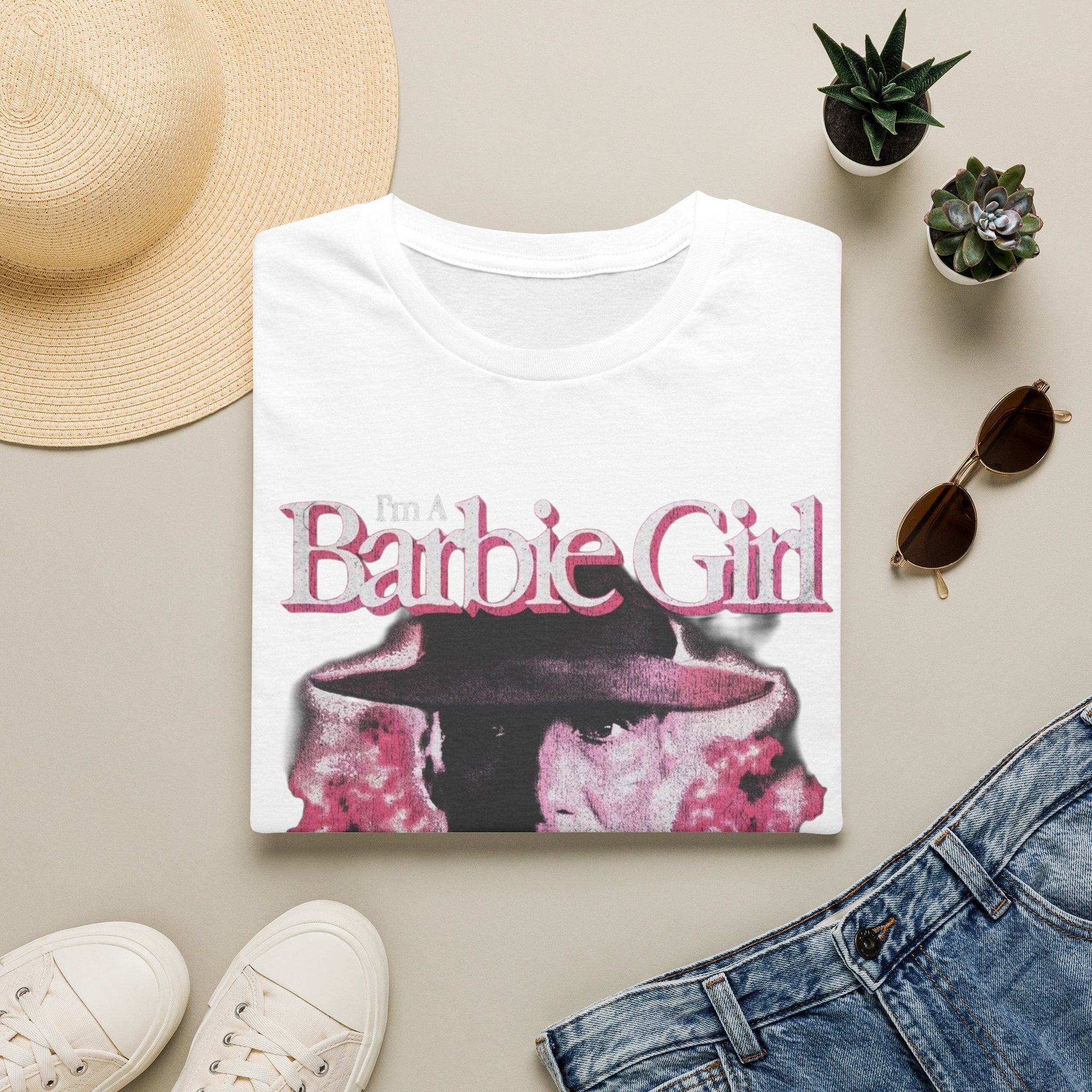 Barbie Girl Graphic T-Shirt — Retro Pink Vintage Pop Design