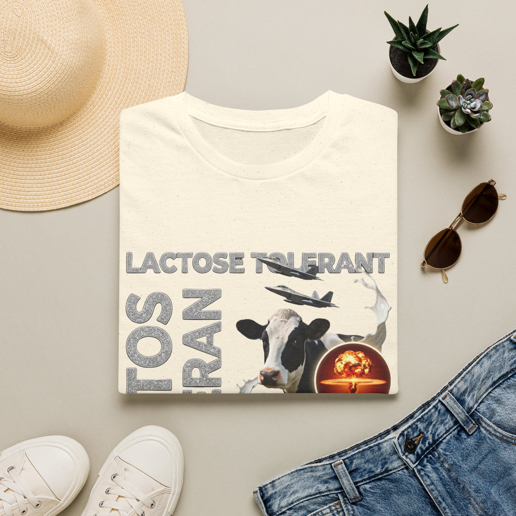 Lactose Tolerant Cow Graphic T-Shirt — Funny Dairy Lover Tee