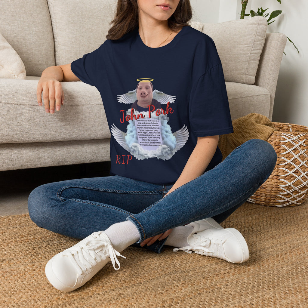 Memorial T-Shirt — "John Pork" Angel Tribute Tee