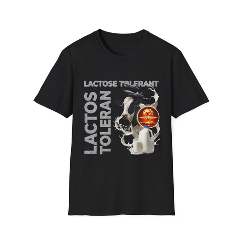 Lactose Tolerant Cow Graphic T-Shirt — Funny Dairy Lover Tee