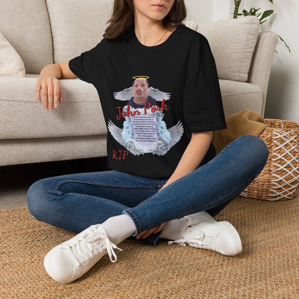 Memorial T-Shirt — "John Pork" Angel Tribute Tee