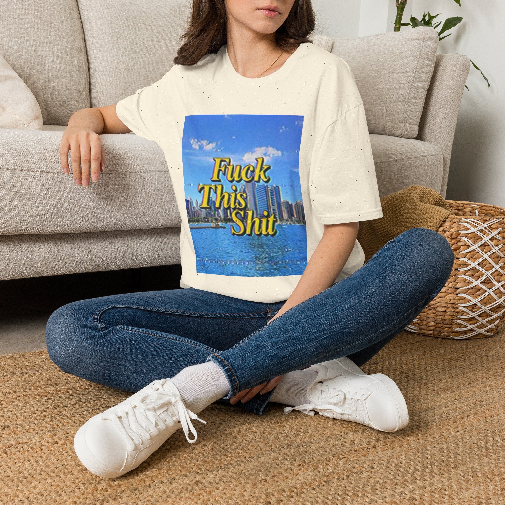 T‑Shirt — "Fuck This Shit" Retro Beach Graphic Tee