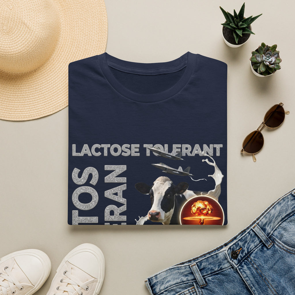 Lactose Tolerant Cow Graphic T-Shirt — Funny Dairy Lover Tee
