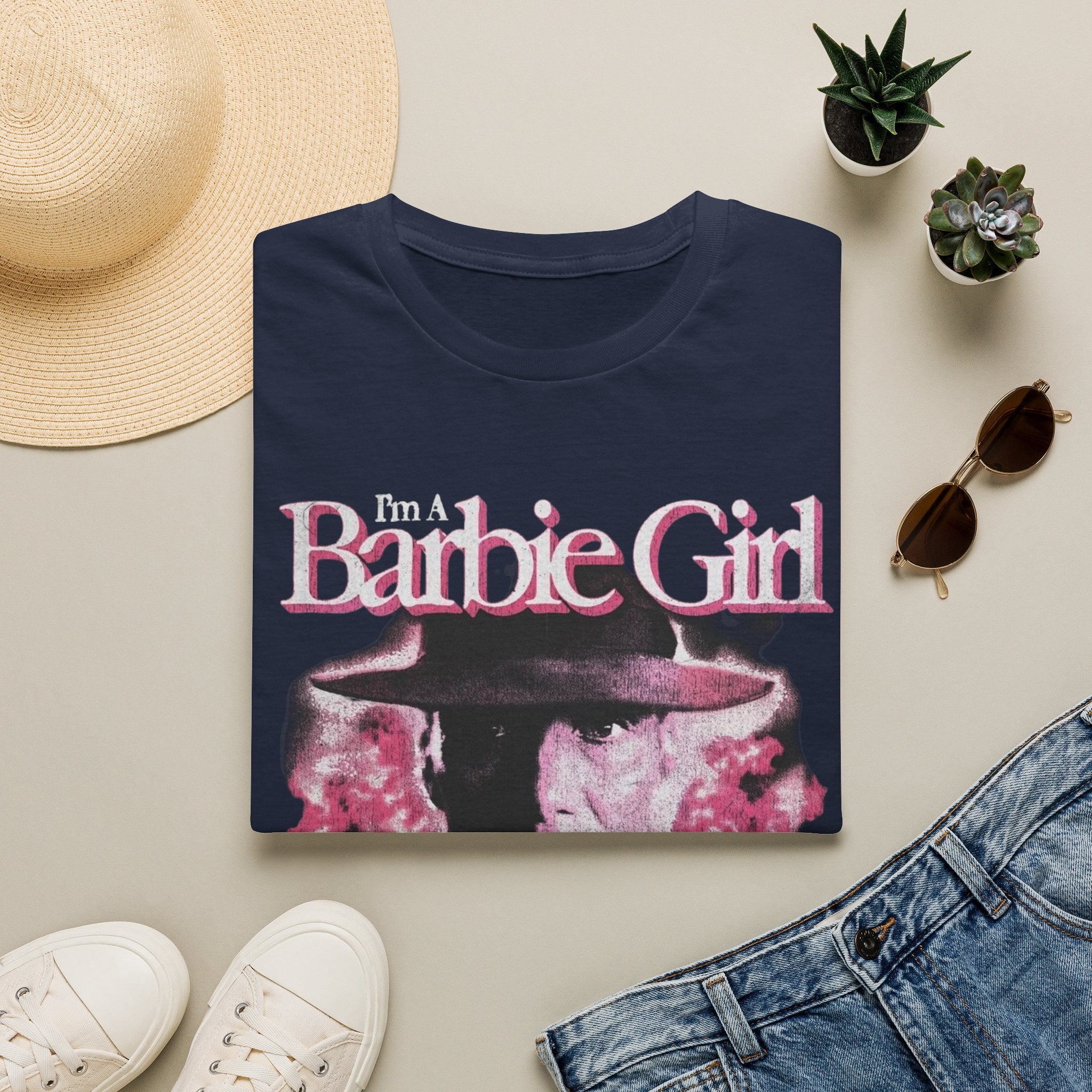 Barbie Girl Graphic T-Shirt — Retro Pink Vintage Pop Design
