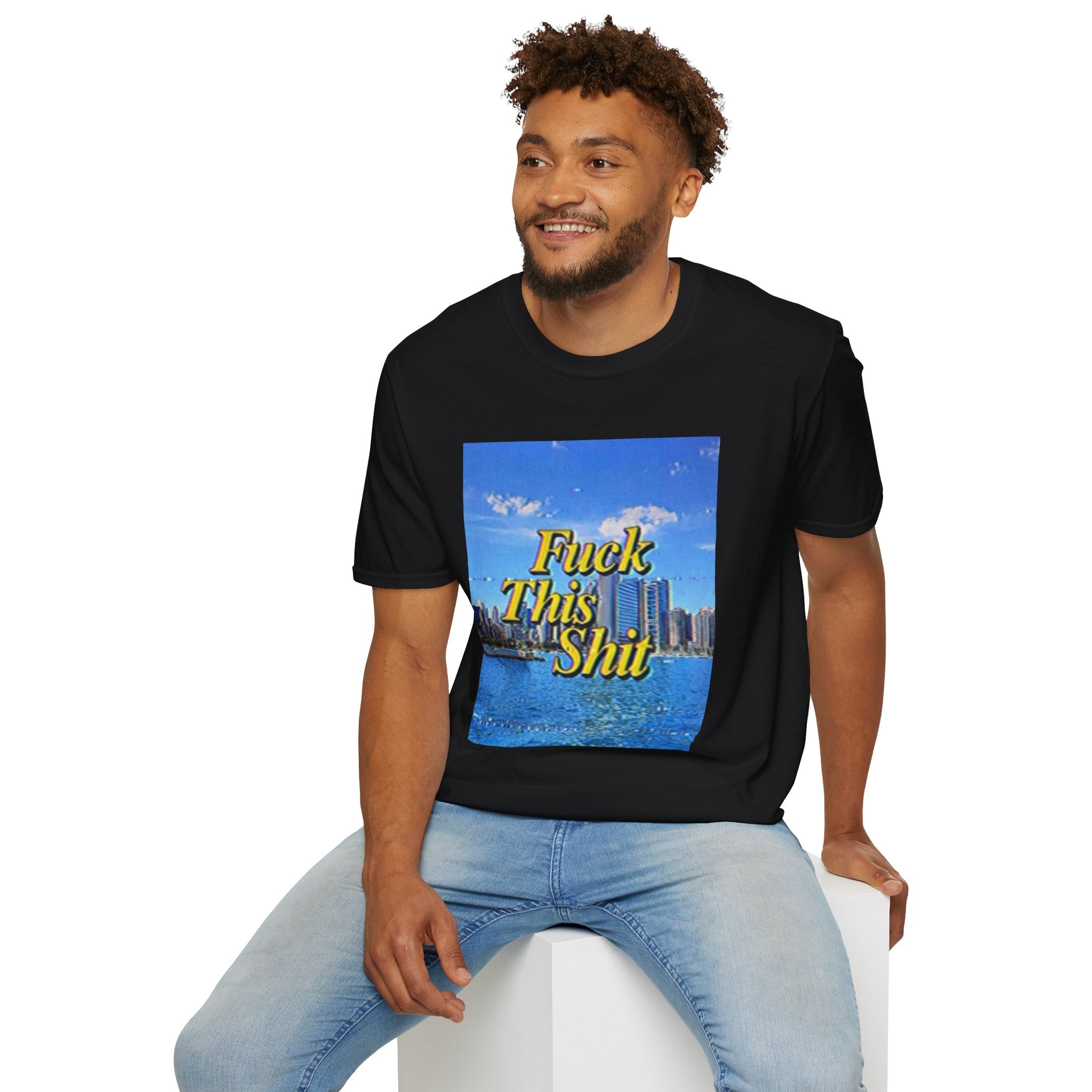 T‑Shirt — "Fuck This Shit" Retro Beach Graphic Tee