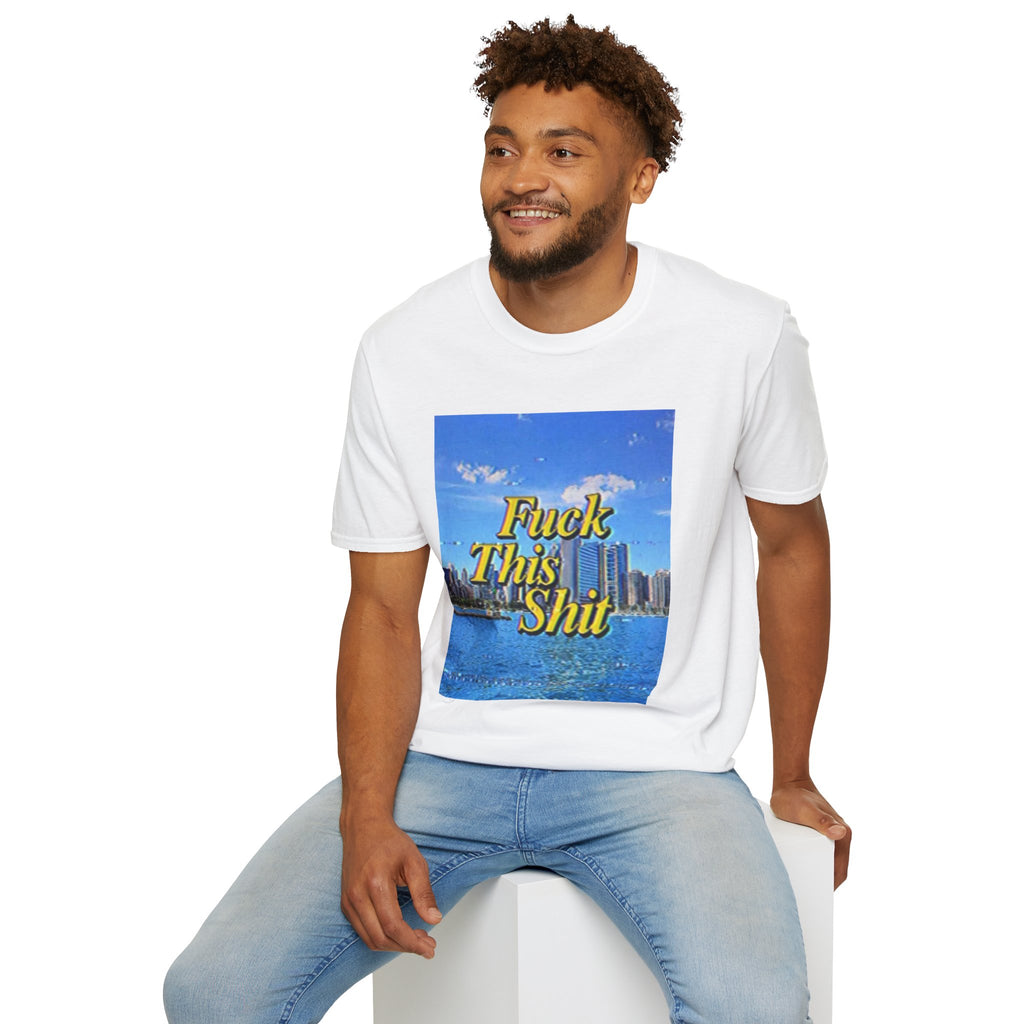 T‑Shirt — "Fuck This Shit" Retro Beach Graphic Tee