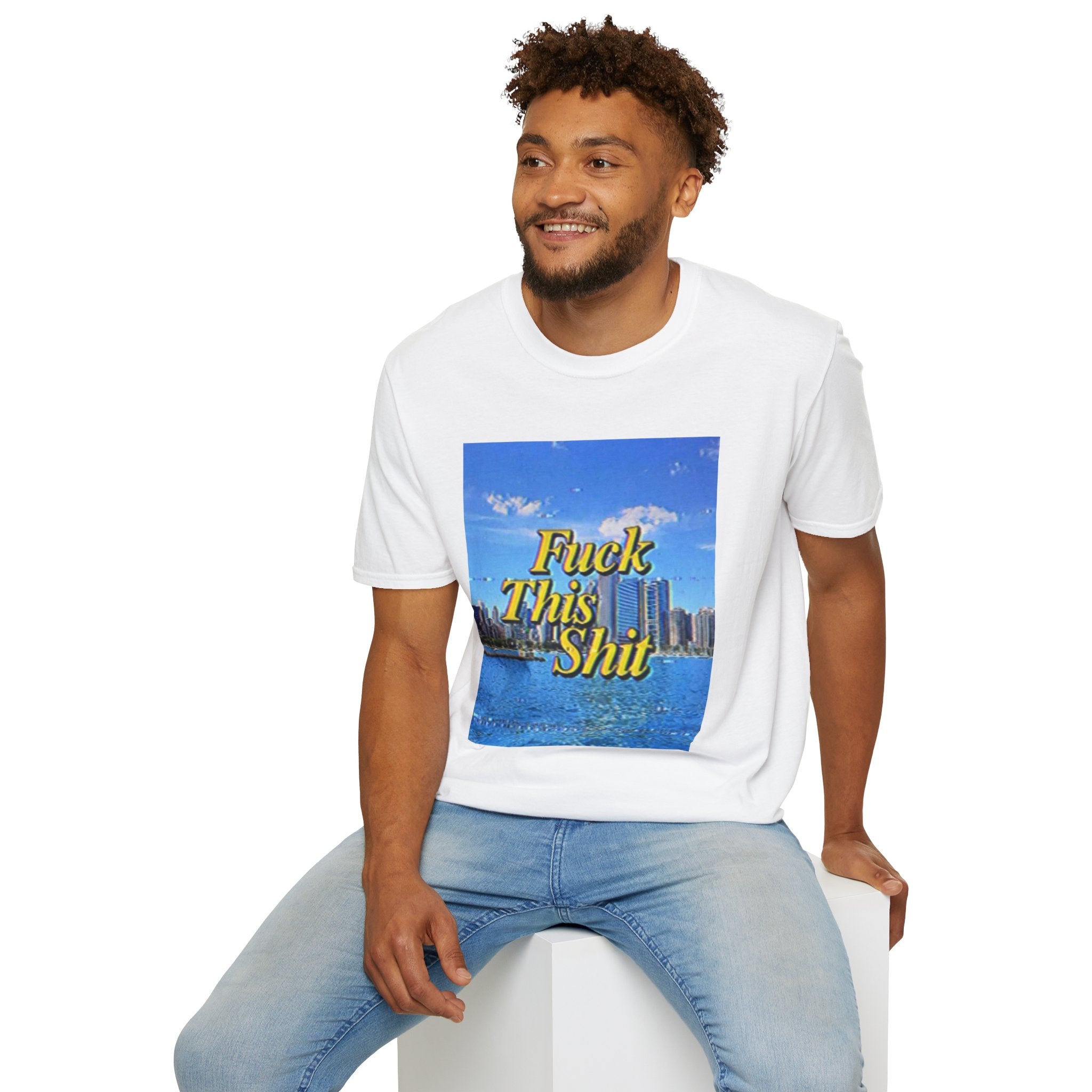 T‑Shirt — "Fuck This Shit" Retro Beach Graphic Tee