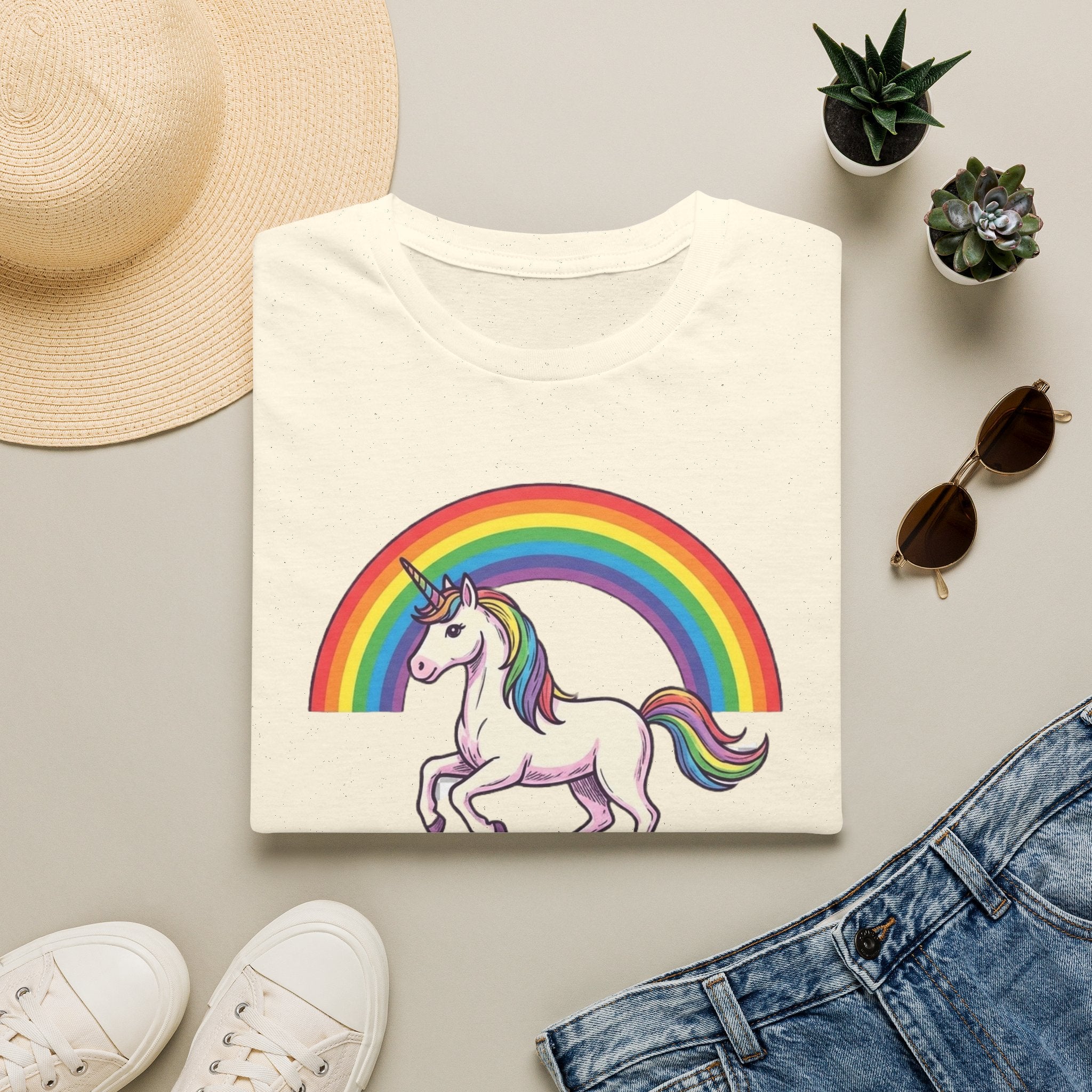T-Shirt — Rainbow Unicorn "Alpha Male" Graphic Tee