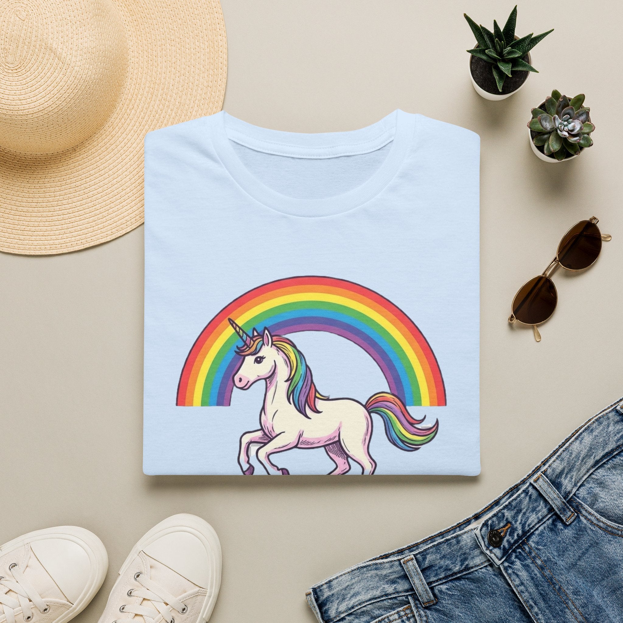 T-Shirt — Rainbow Unicorn "Alpha Male" Graphic Tee