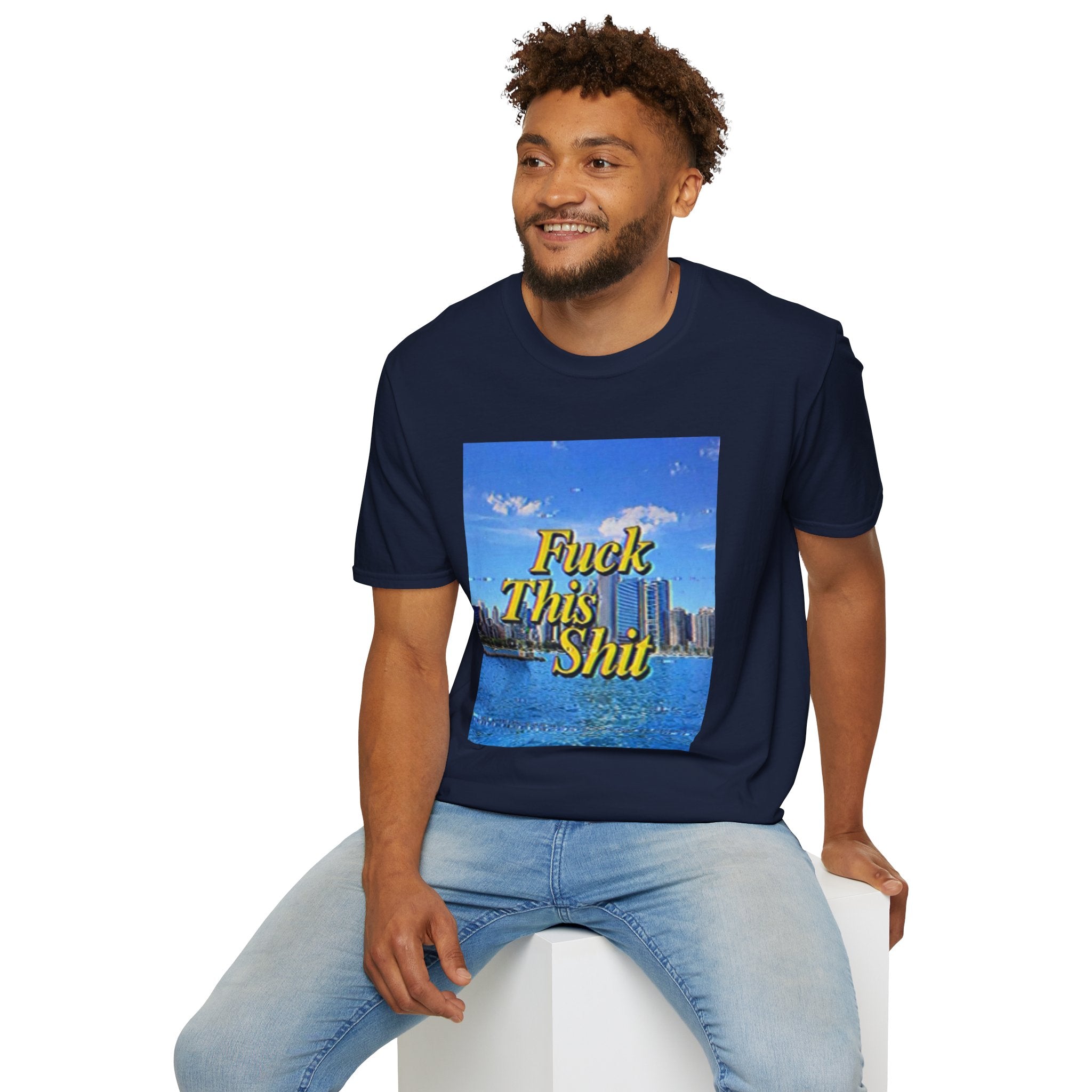 T‑Shirt — "Fuck This Shit" Retro Beach Graphic Tee