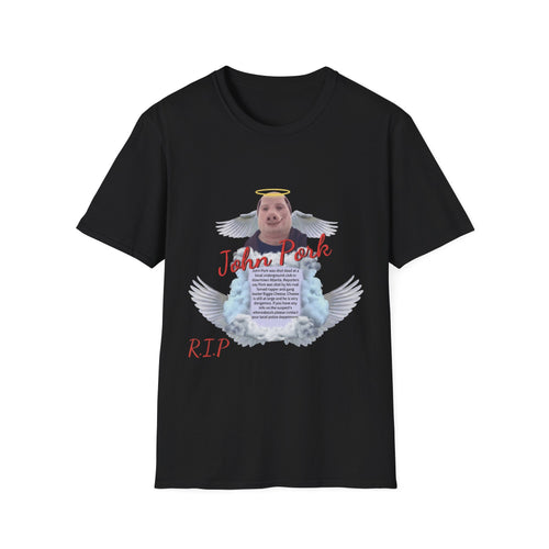 Memorial T-Shirt — "John Pork" Angel Tribute Tee