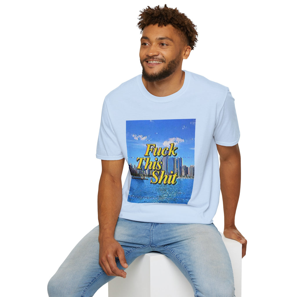 T‑Shirt — "Fuck This Shit" Retro Beach Graphic Tee