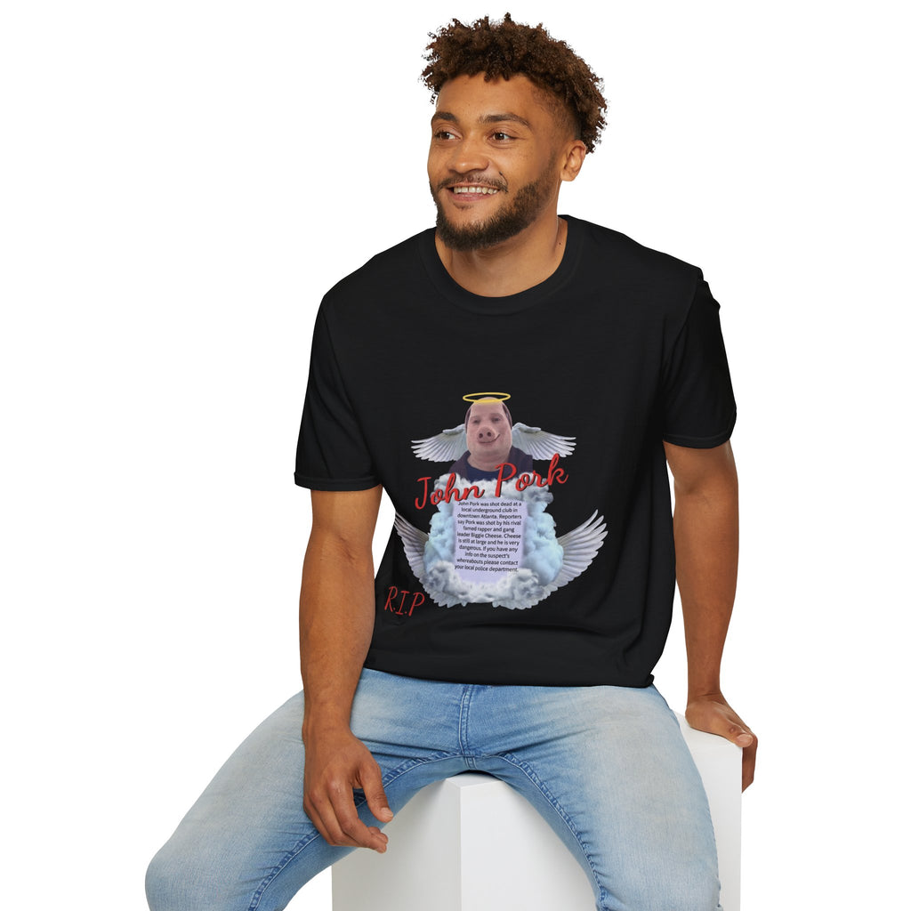 Memorial T-Shirt — "John Pork" Angel Tribute Tee