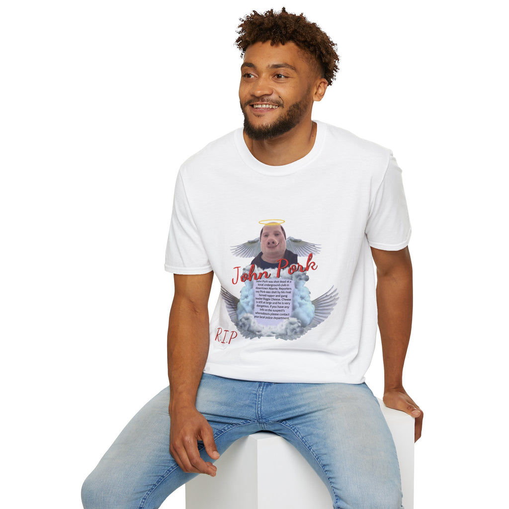 Memorial T-Shirt — "John Pork" Angel Tribute Tee