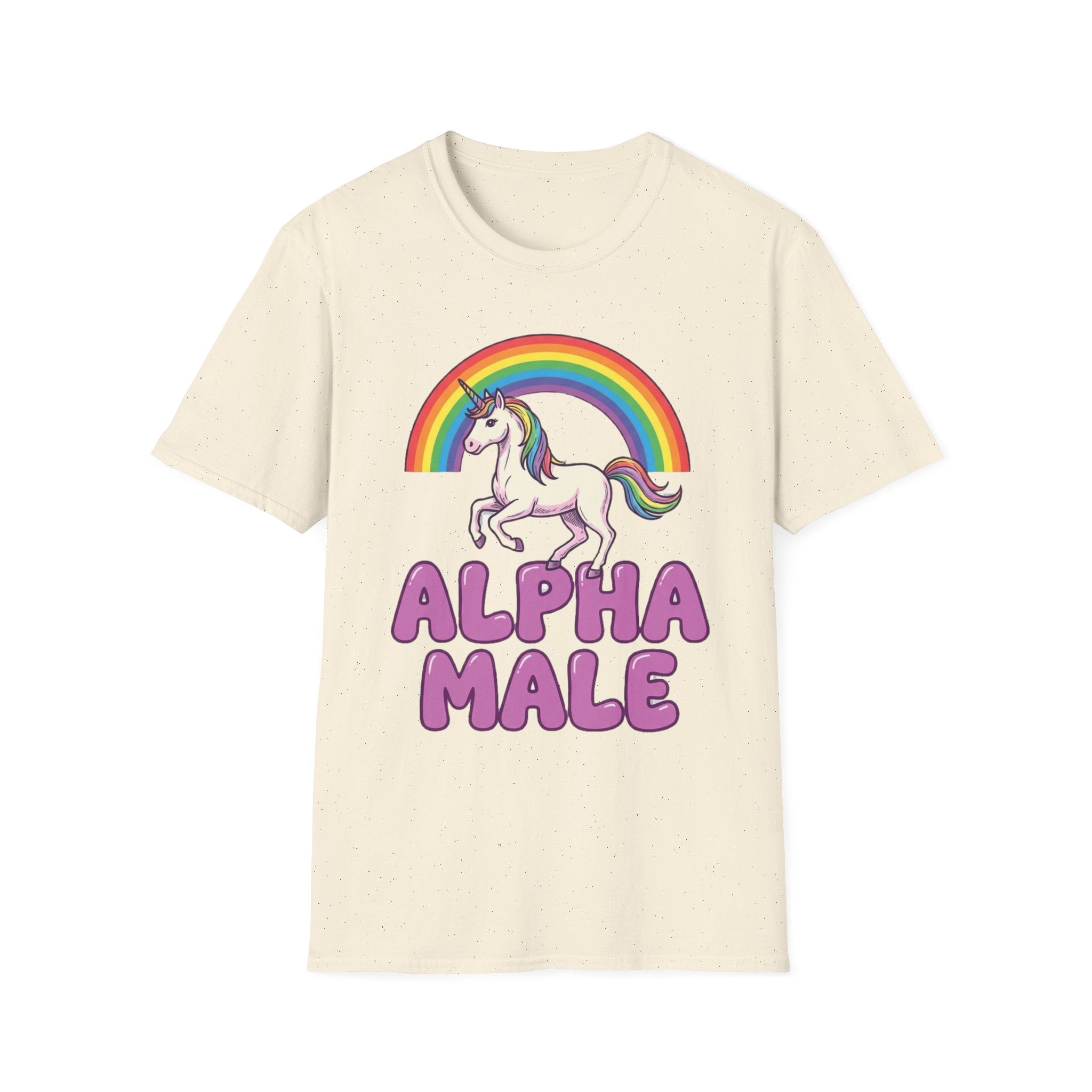 T-Shirt — Rainbow Unicorn "Alpha Male" Graphic Tee