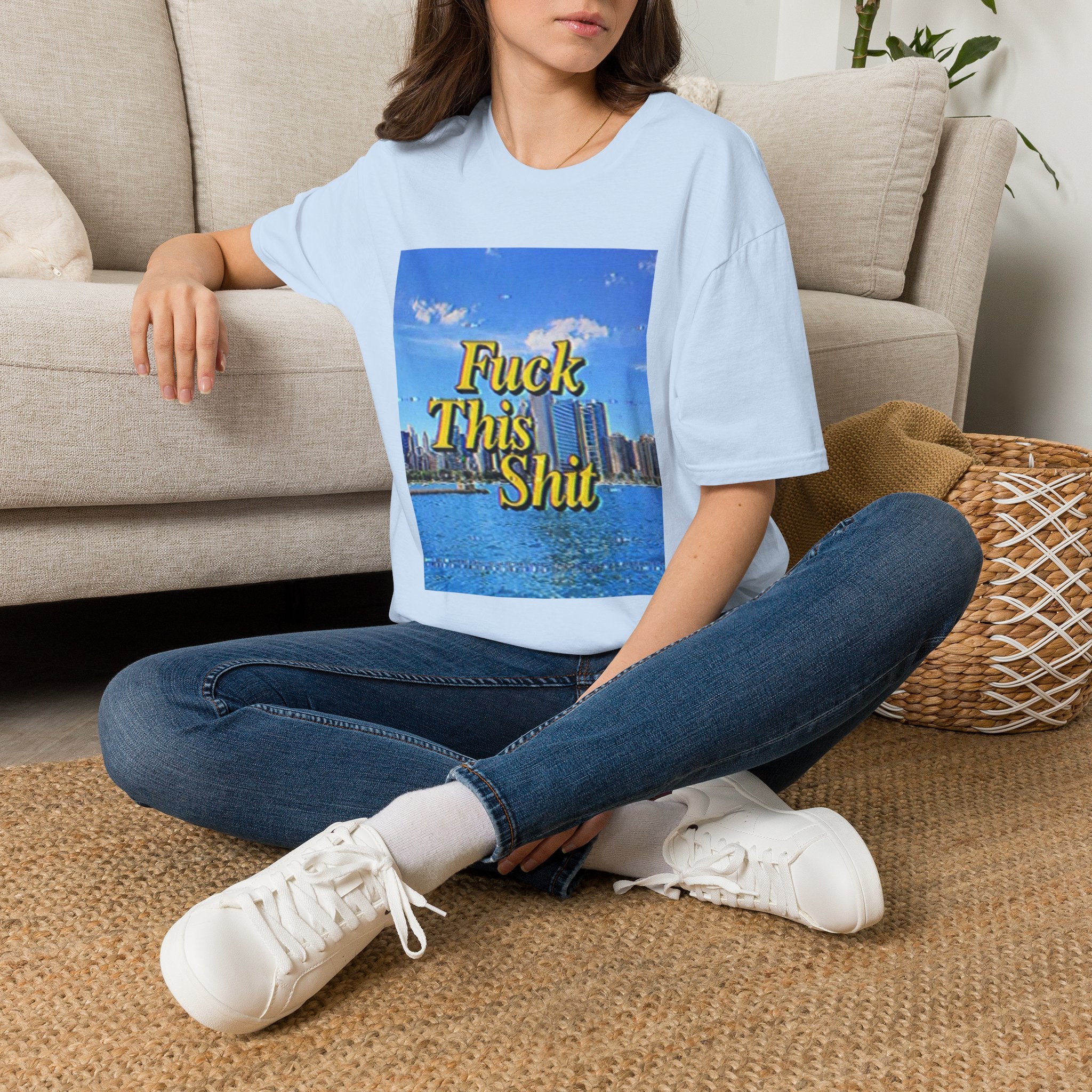 T‑Shirt — "Fuck This Shit" Retro Beach Graphic Tee