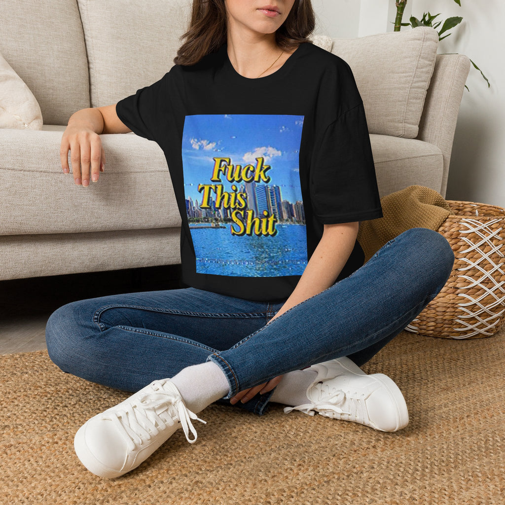 T‑Shirt — "Fuck This Shit" Retro Beach Graphic Tee
