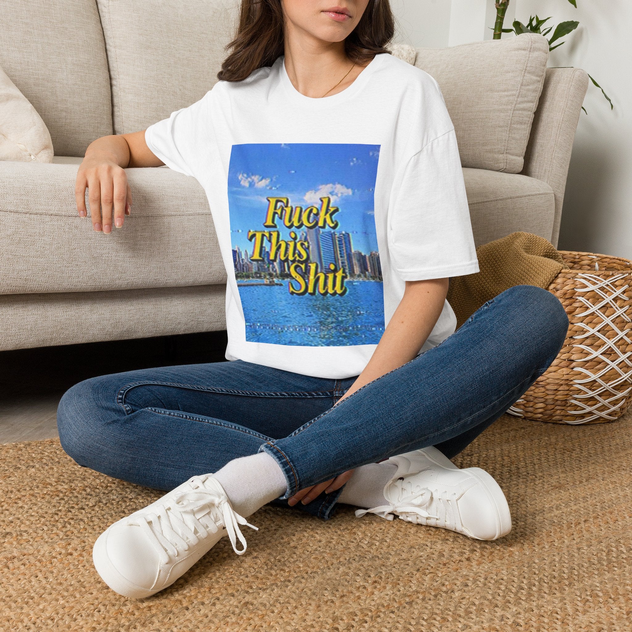 T‑Shirt — "Fuck This Shit" Retro Beach Graphic Tee