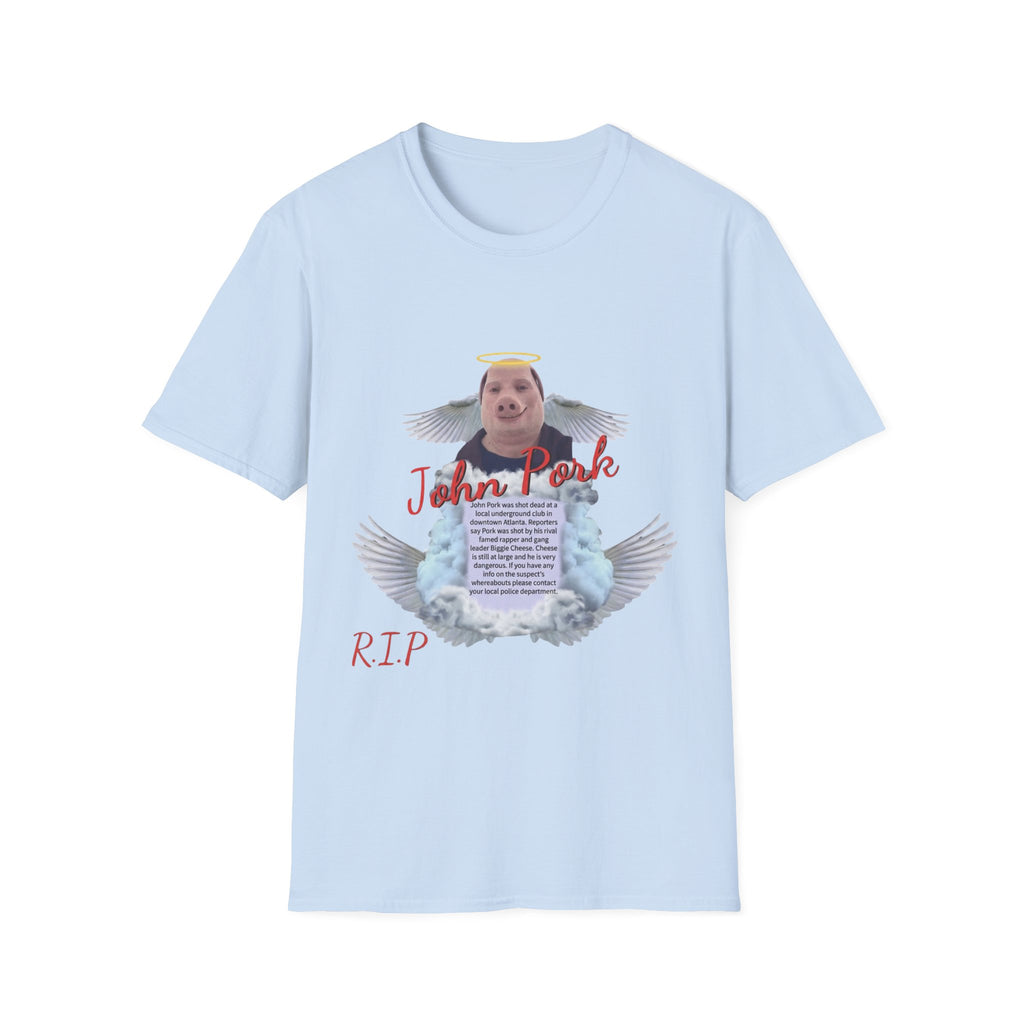Memorial T-Shirt — "John Pork" Angel Tribute Tee