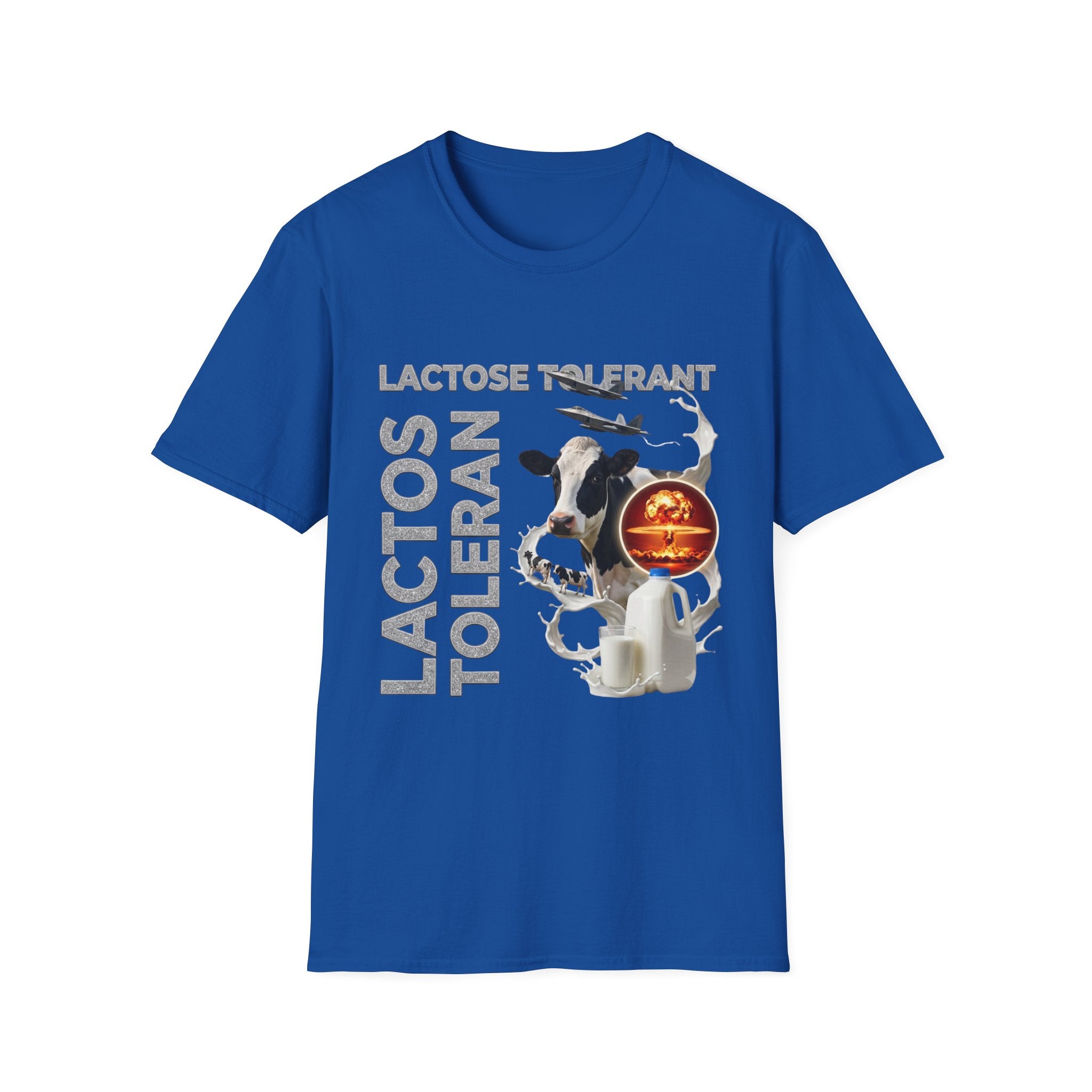 Lactose Tolerant Cow Graphic T-Shirt — Funny Dairy Lover Tee